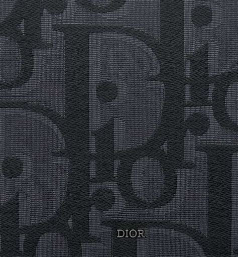 pochette jacquard dior|Pochette A5 Toile jacquard Maxi Dior Oblique noir .